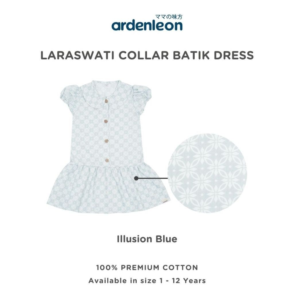 ARDENLEON Dress Anak Perempuan Laraswati Collar Batik Dress