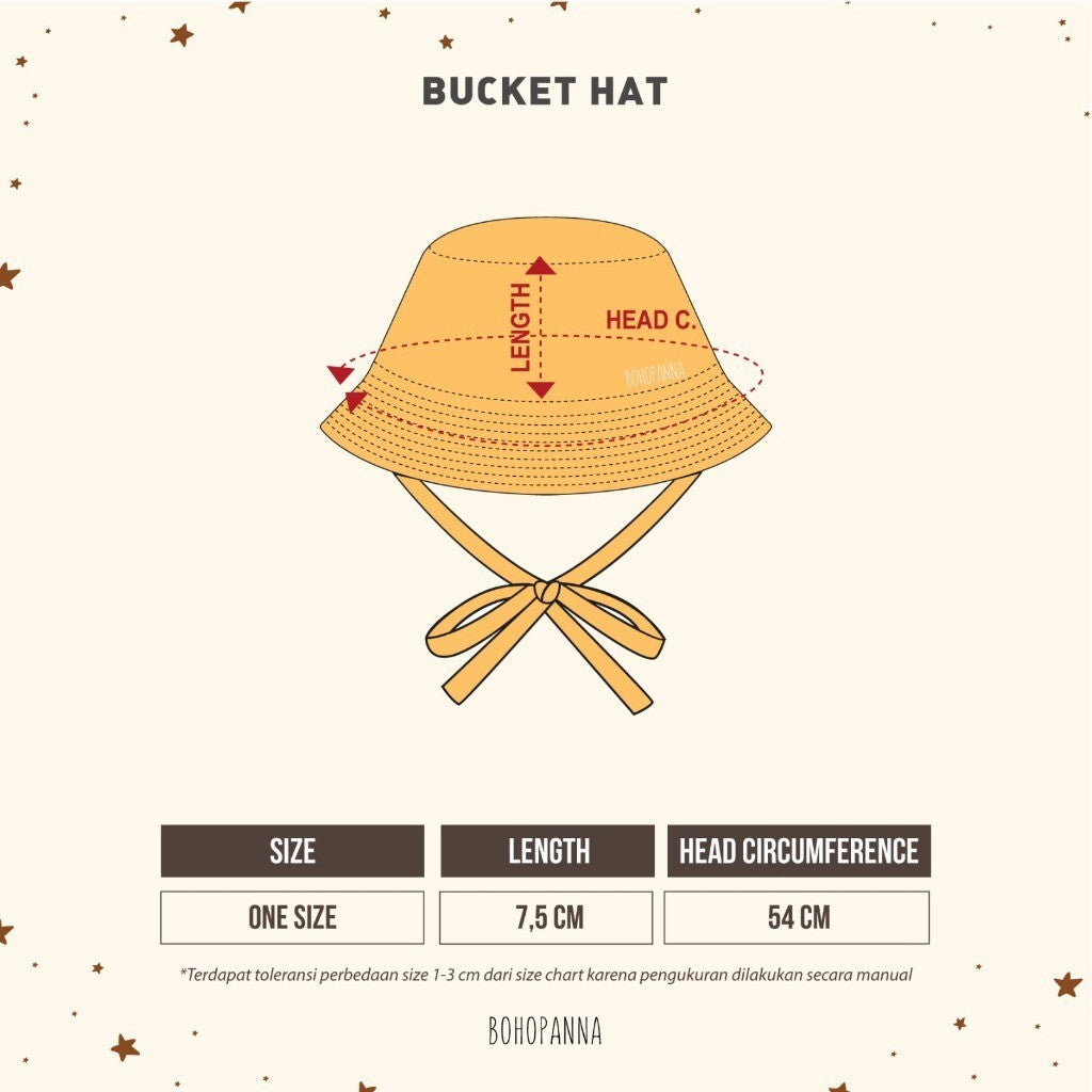 BOHOPANNA - BUCKET HAT 2535 - TOPI ANAK