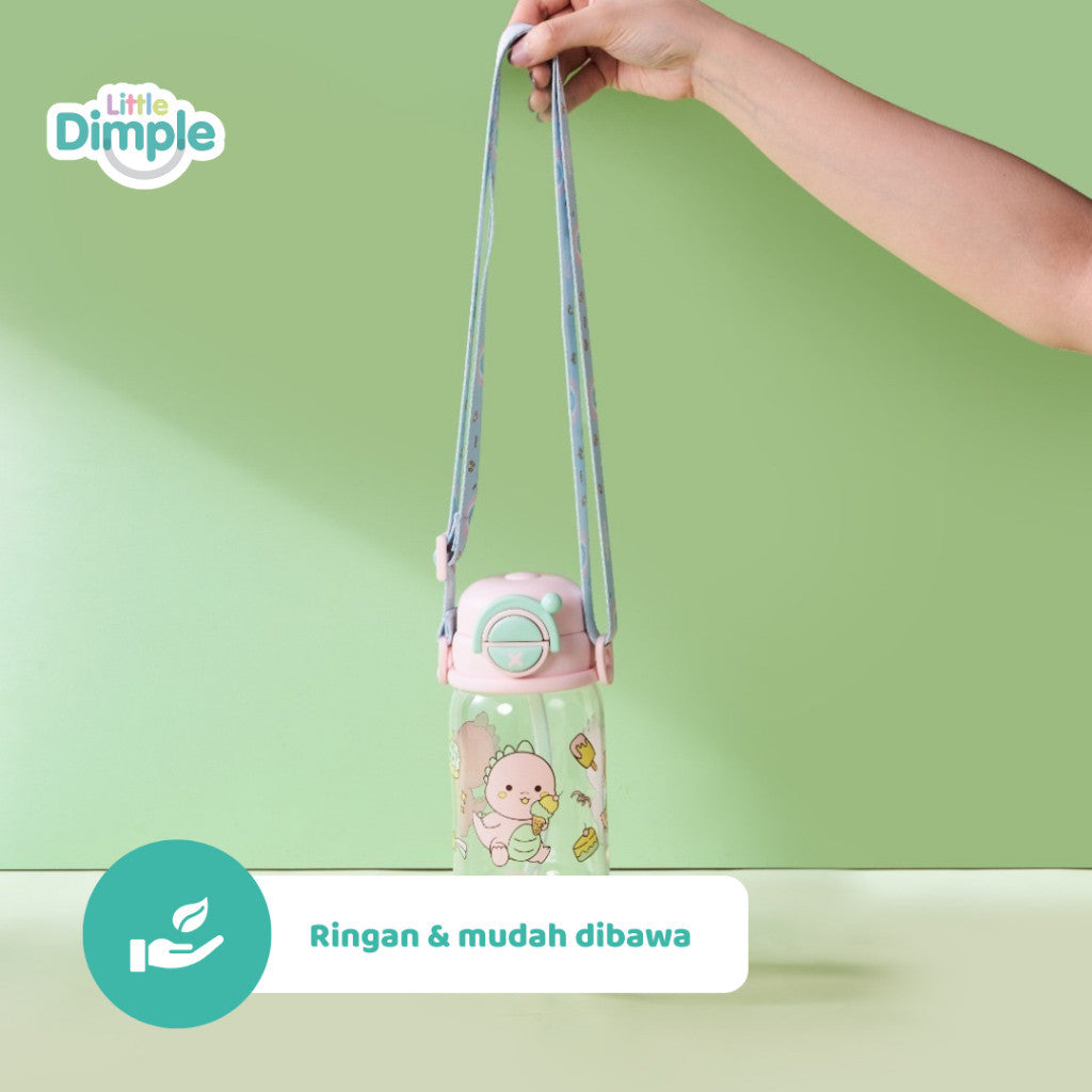 Little Dimple Flip-It Kid's Water Bottle - Botol Minum Anak Tritan BPA Free