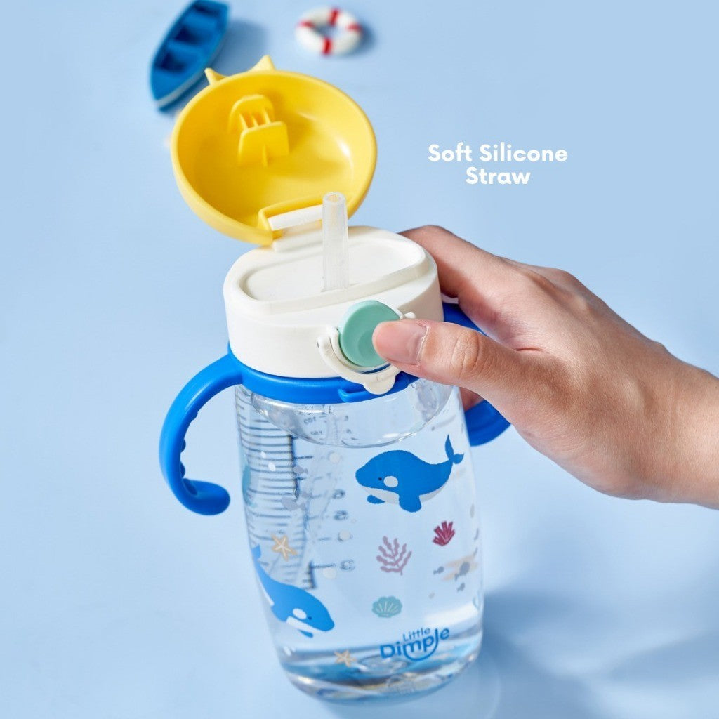 Little Dimple 2in1 Kid’s Straw Bottle - Botol Minum Anak Tritan BPA Free