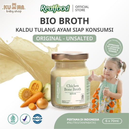 Realfood Momiku Bio Broth I Chicken Bone Broth Unsalted I BB & Growth Booster