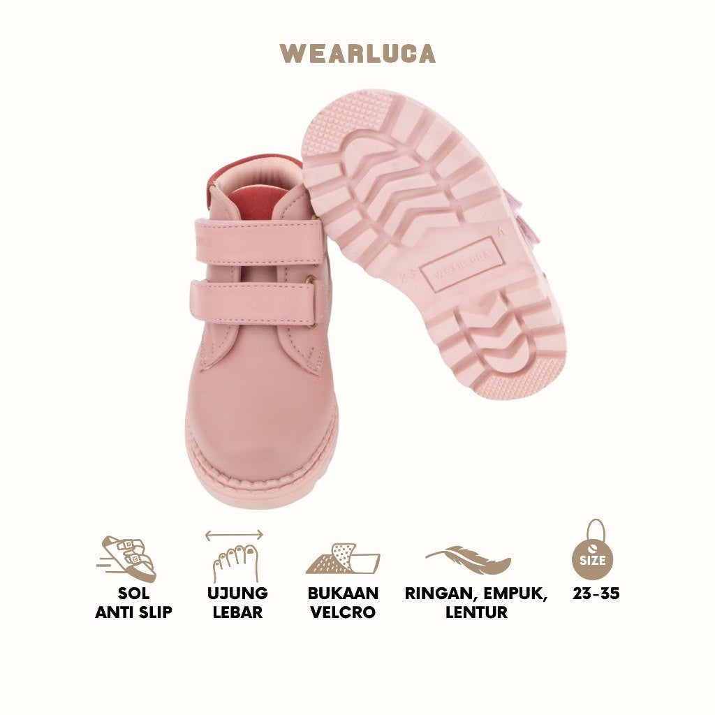 WEARLUCA Marvel - Sepatu Boots Anak Laki Laki Perempuan