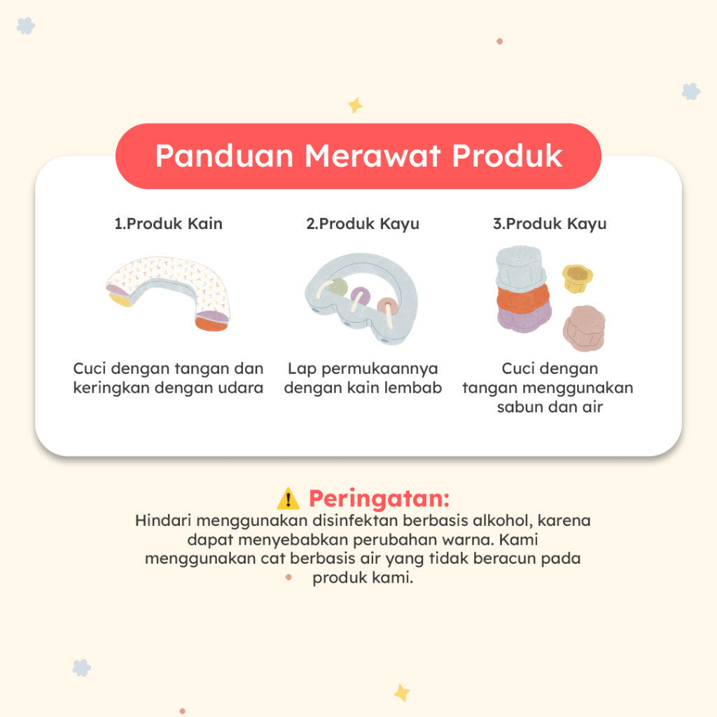Learning Time- Dual Tummy Time Pillow/ Bantal Tummy Time/ Bantal Latihan Tengkurap Bayi Baru Lahir /Tummy Time Series