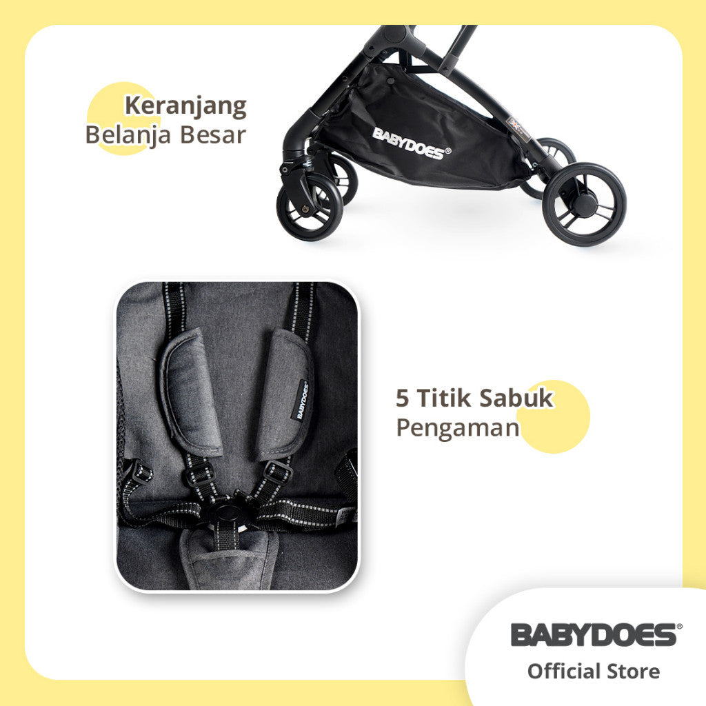 BABYDOES STROLLER CH 2252 / 2525 PRONTO R + REVERSIBLE COT STROLLER