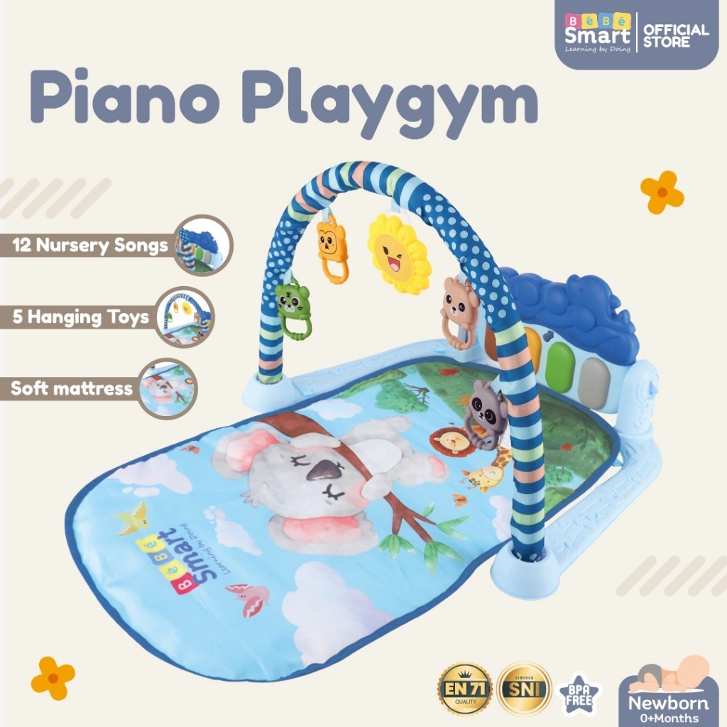 Baby Gym | BEBE SMART Piano Playgym | Play Gym Bayi | Playmate Bayi | Piano Playmat | Mainan Musik