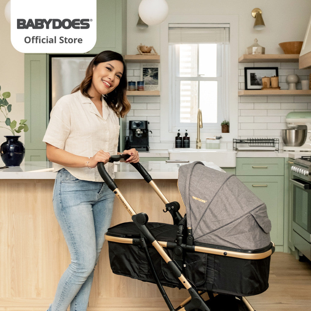 BABYDOES 2223 PRONTO RTS COMPACT REVERSIBLE SEAT & COT WITH TRAVEL SYSTEM