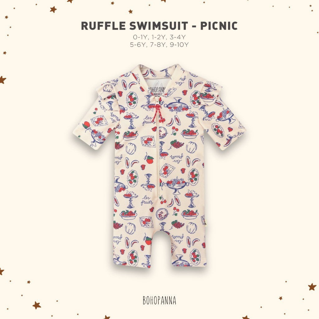 BOHOPANNA - RUFFLE SWIMSUIT - BAJU RENANG ANAK PEREMPUAN 2582