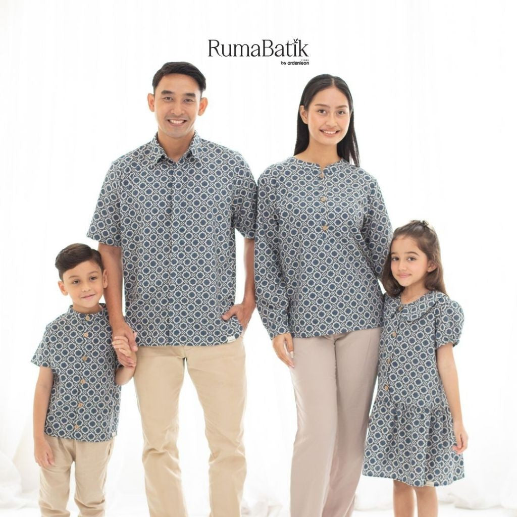 ARDENLEON Dress Anak Perempuan Laraswati Collar Batik Dress