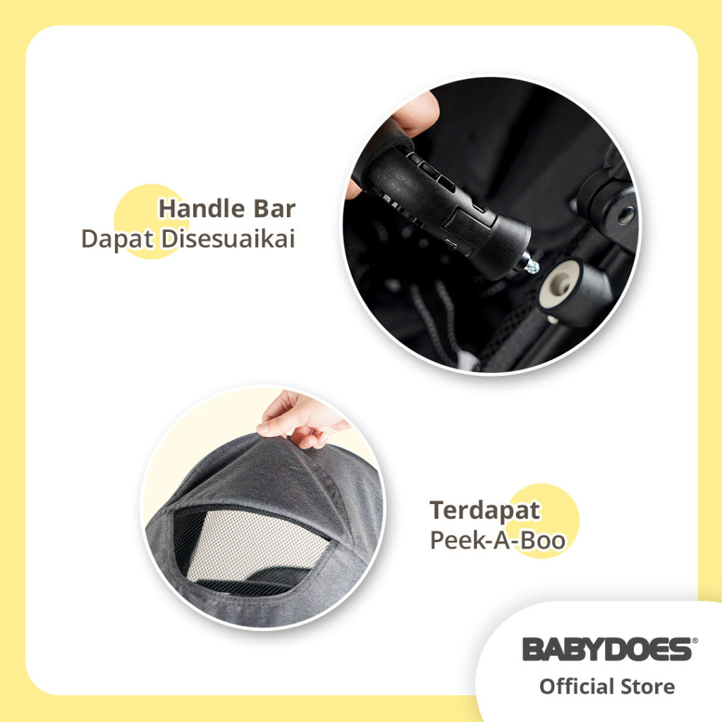 BABYDOES STROLLER CH 2252 / 2525 PRONTO R + REVERSIBLE COT STROLLER