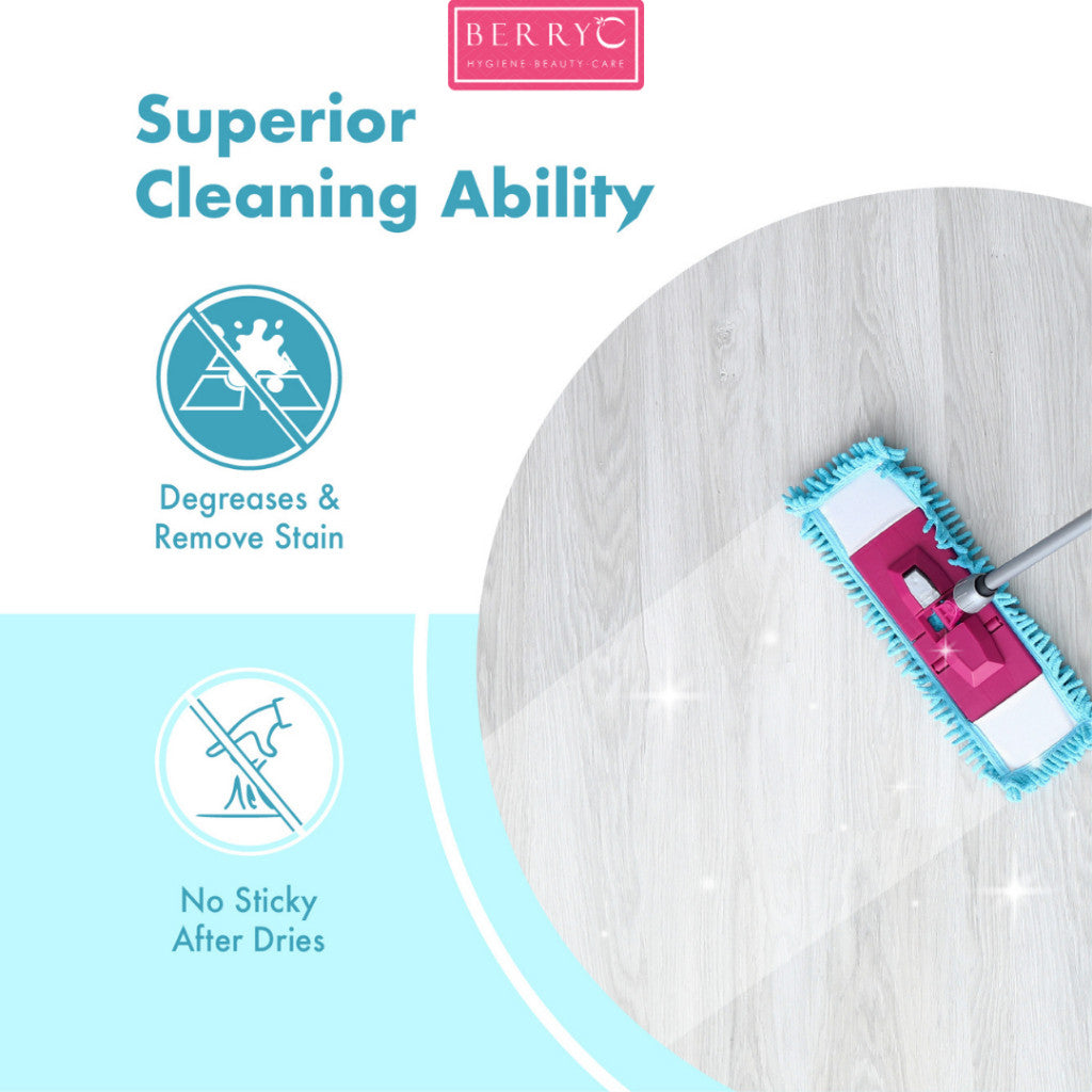 BerryC Floor Cleaner & Coat 500ML Cairan Pembersih Lantai Anti Serangga Kuman - Aman Untuk Robot Vacuum