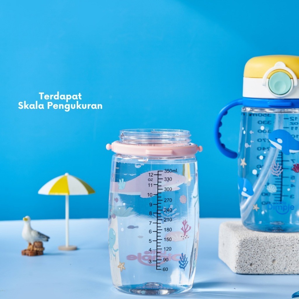 Little Dimple 2in1 Kid’s Straw Bottle - Botol Minum Anak Tritan BPA Free