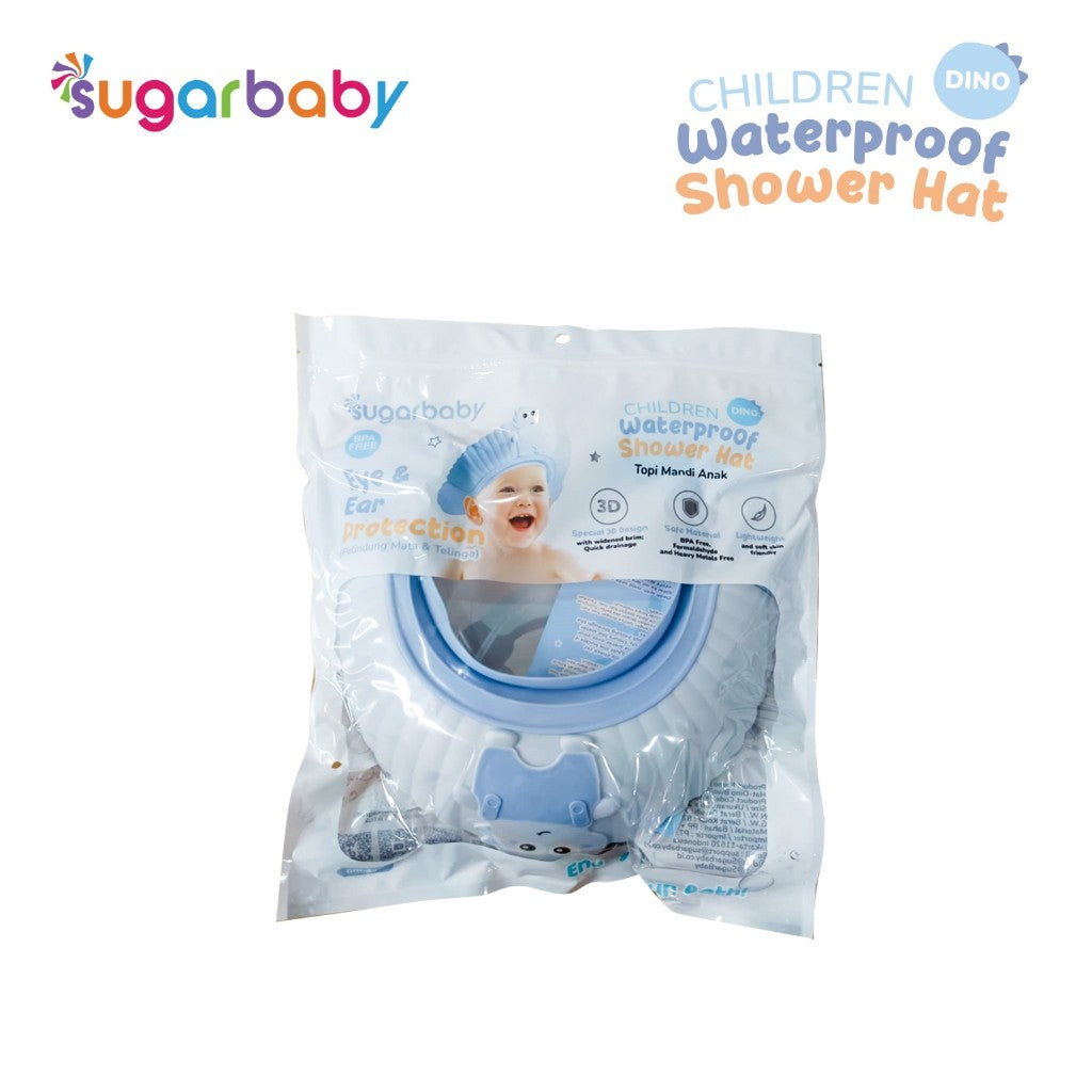 Sugarbaby Children Waterproof Shower Hat/Shower Cap Baby/Topi Keramas Bayi/Topi Mandi Bayi
