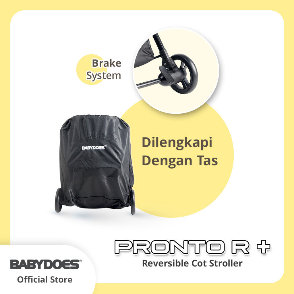 BABYDOES STROLLER CH 2252 / 2525 PRONTO R + REVERSIBLE COT STROLLER