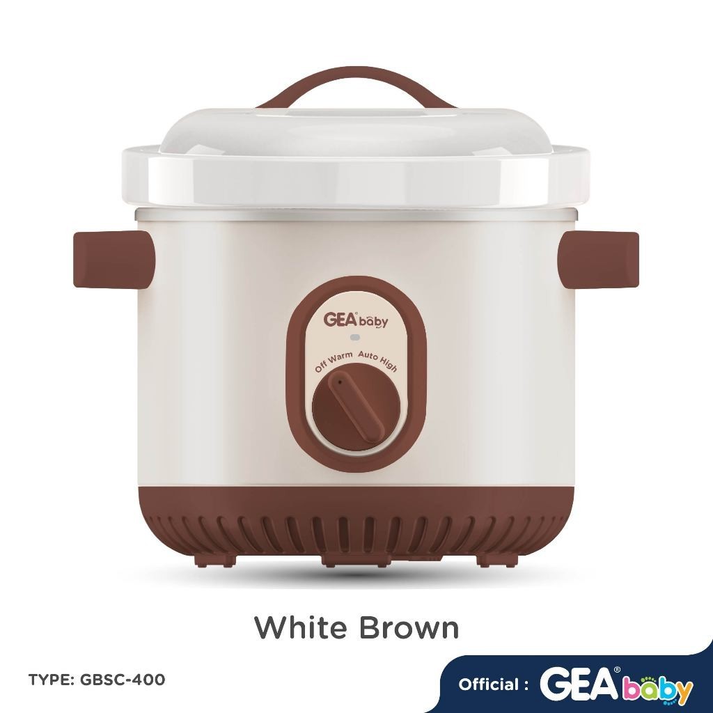 GEA Baby Smart Auto Slow Cooker GBSC-400 1 Liter Cooker Panci Alat Masak Makanan Bayi