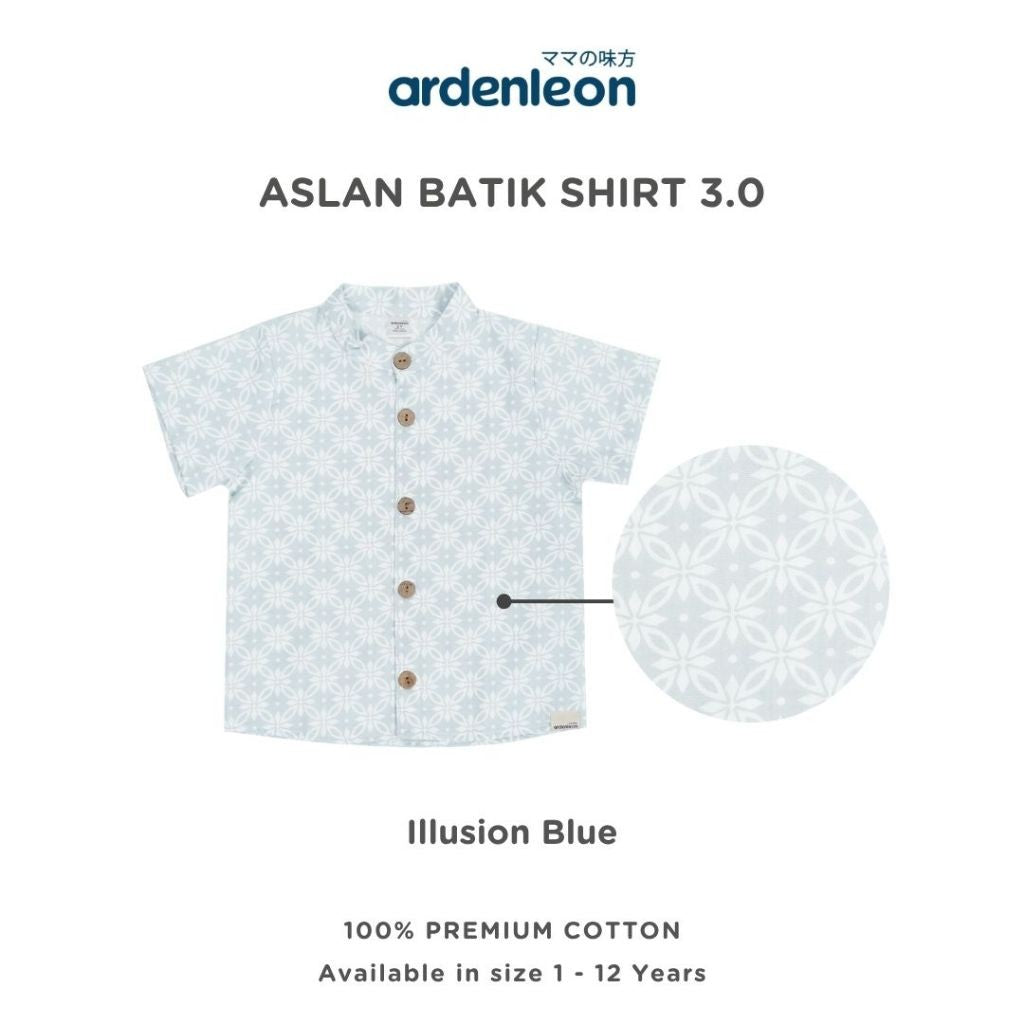 ARDENLEON Atasan Kemeja Anak Laki Laki Aslan Batik Shirt 3.0