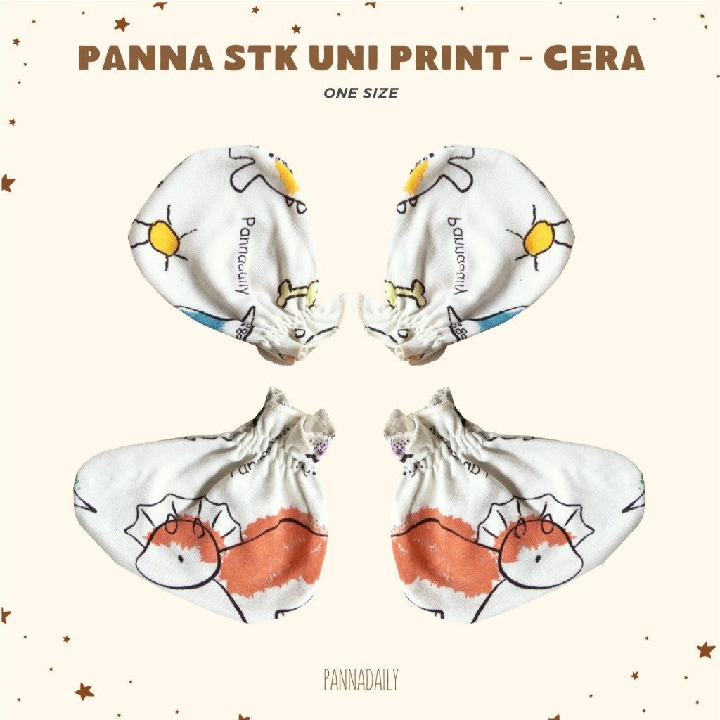 BOHOPANNA - PANNADAILY - STK UNI PRINT - Mitten Dan Booties Bayi