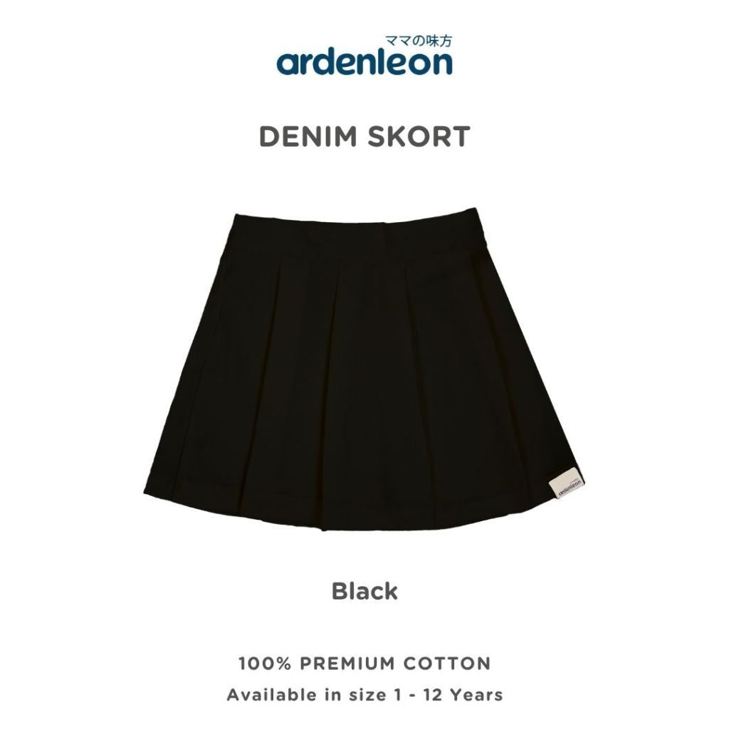 ARDENLEON Rok Celana Anak Perempuan Denim Skort