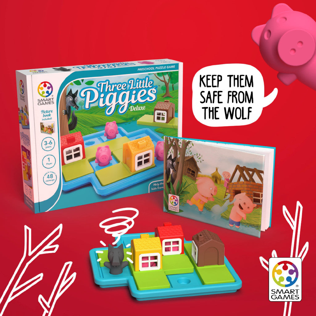 SmartGames Three Little Piggies Mainan Edukasi Anak