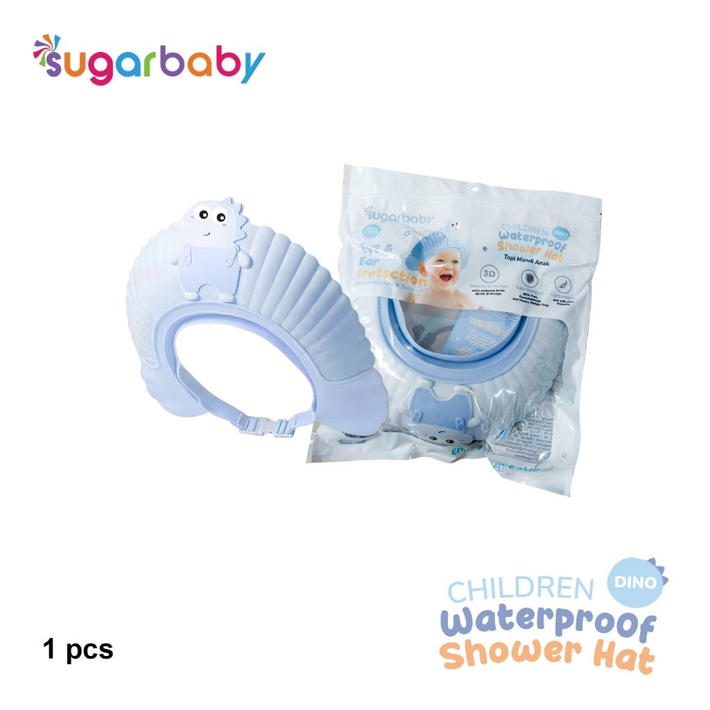 Sugarbaby Children Waterproof Shower Hat/Shower Cap Baby/Topi Keramas Bayi/Topi Mandi Bayi
