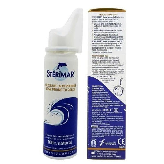 STERIMAR NOSE PRONE TO COLDS 50 ML SEA WATER MICRODIFFUSION 100%