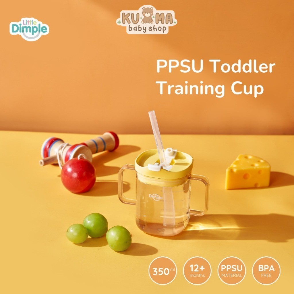 Little Dimple PPSU Toddler Training Cup - Gelas Minum Anak Anti Tumpah