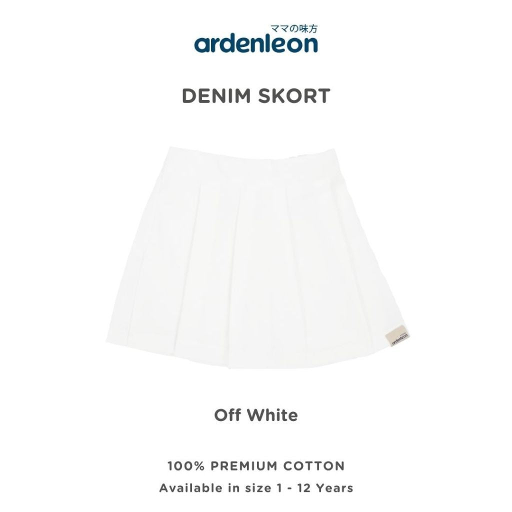 ARDENLEON Rok Celana Anak Perempuan Denim Skort