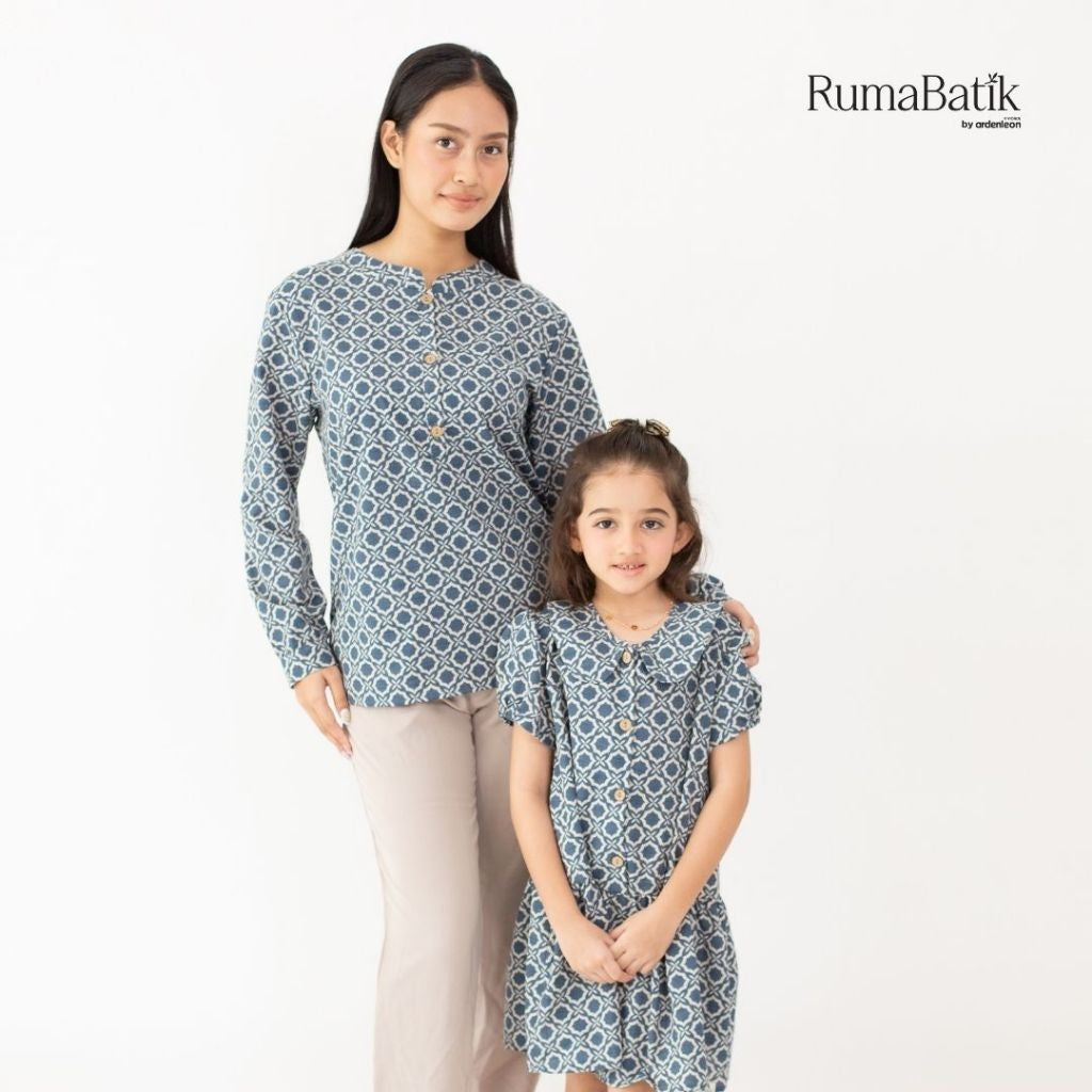 ARDENLEON Dress Anak Perempuan Laraswati Collar Batik Dress