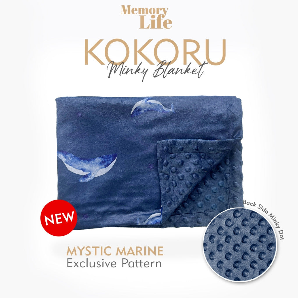 Memorylife Essentials - Kokoru Minky Blanket | Selimut Bayi Premium Minky Dotted Blanket