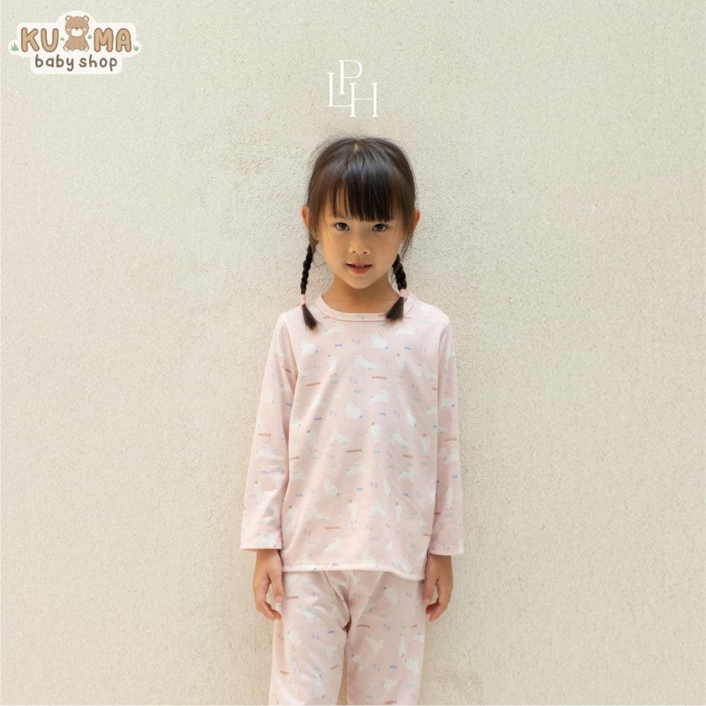Little Palmerhaus - Little Wear Shoulder Button Long Set (Setelan Anak Lengan Panjang) 34.0