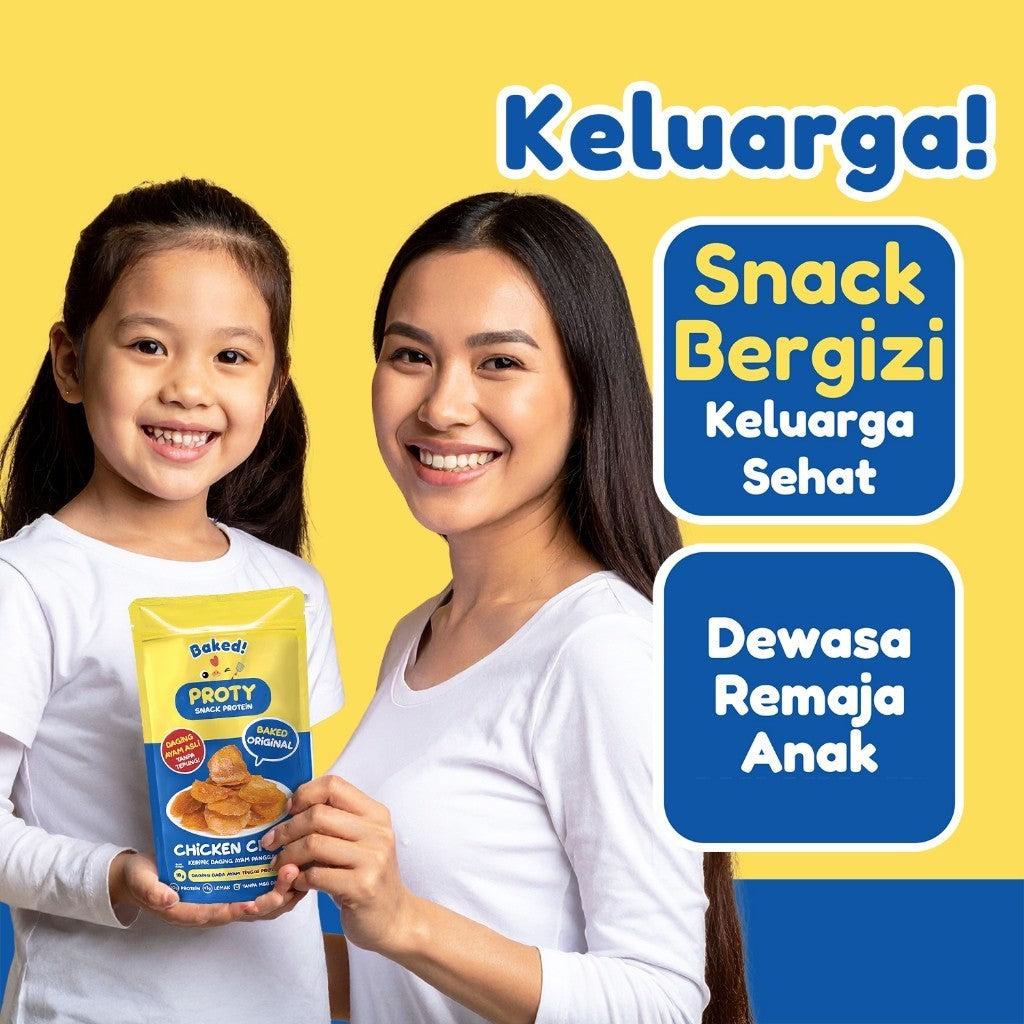 PROTY Baked (Panggang) Camilan Protein Sehat (Dewasa, Remaja, Anak, Diet, Gym) Baked Original (1pcs)