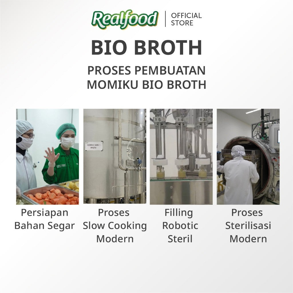 Realfood Momiku Bio Broth I Chicken Bone Broth Unsalted I BB & Growth Booster