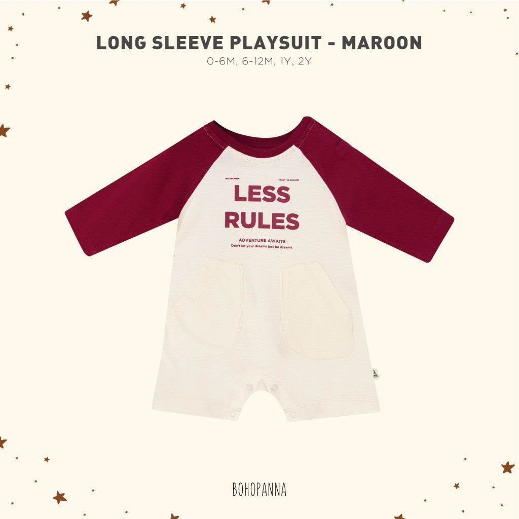 BOHOPANNA - LONG SLEEVE PLAYSUIT 2547 - JUMPER BAYI