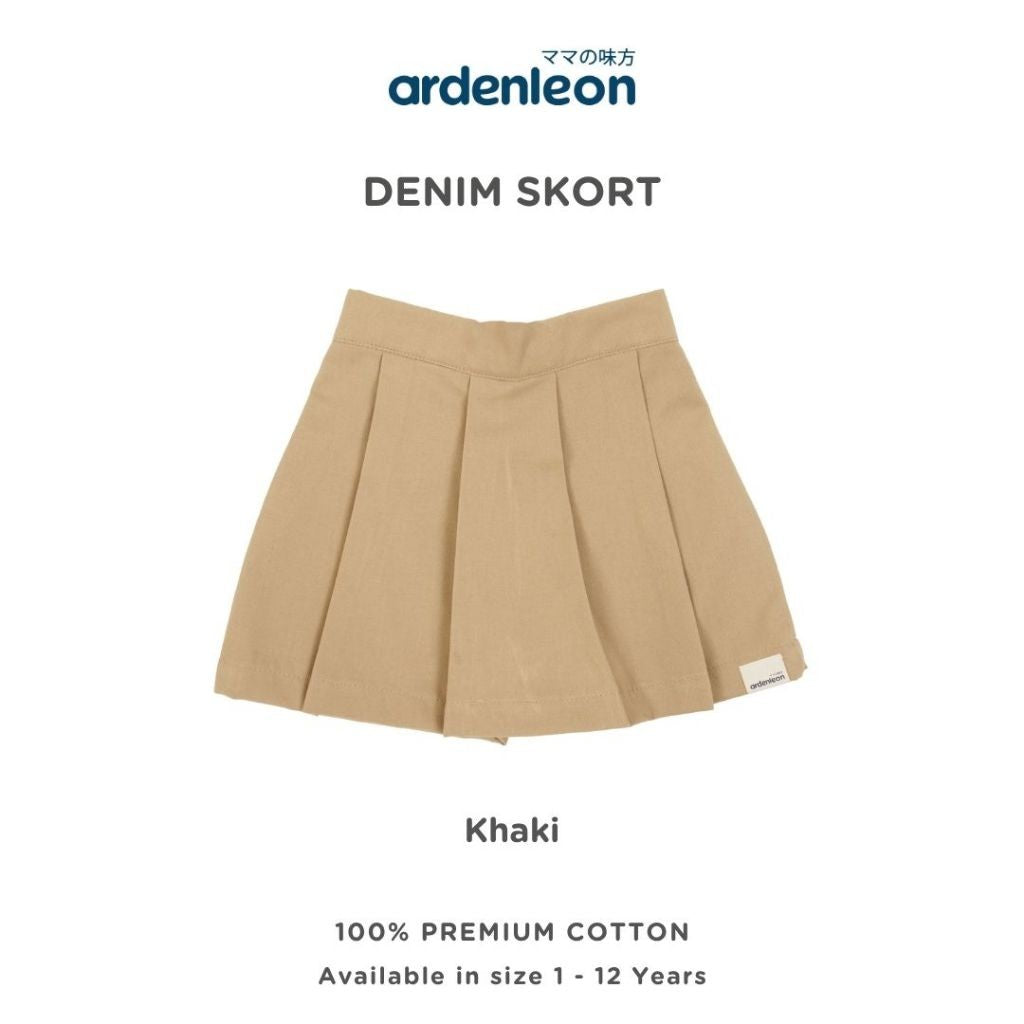 ARDENLEON Rok Celana Anak Perempuan Denim Skort
