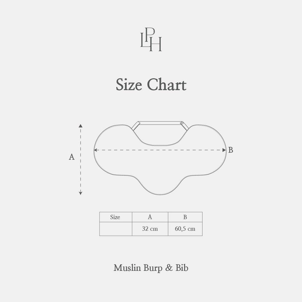 Little Palmerhaus - Muslin Burp and Bib (Celemek Bayi)