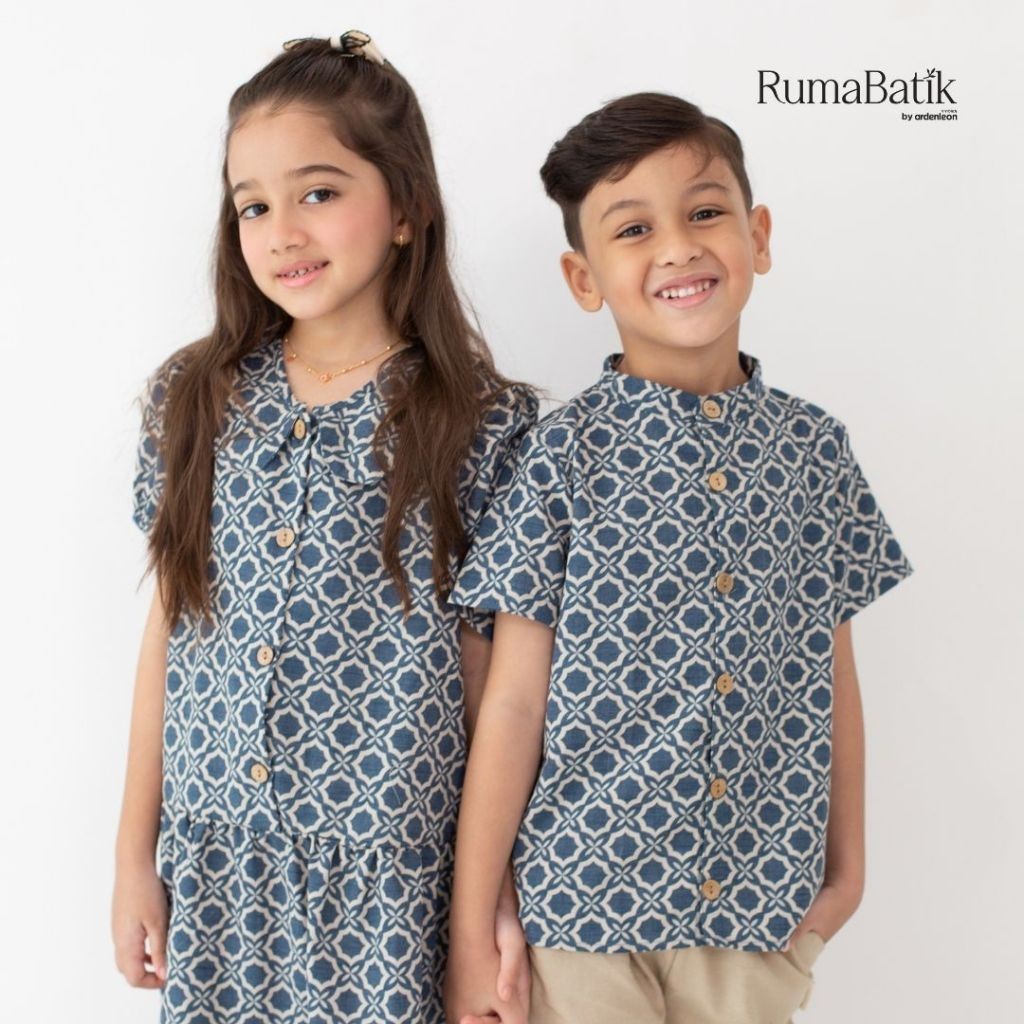 ARDENLEON Dress Anak Perempuan Laraswati Collar Batik Dress