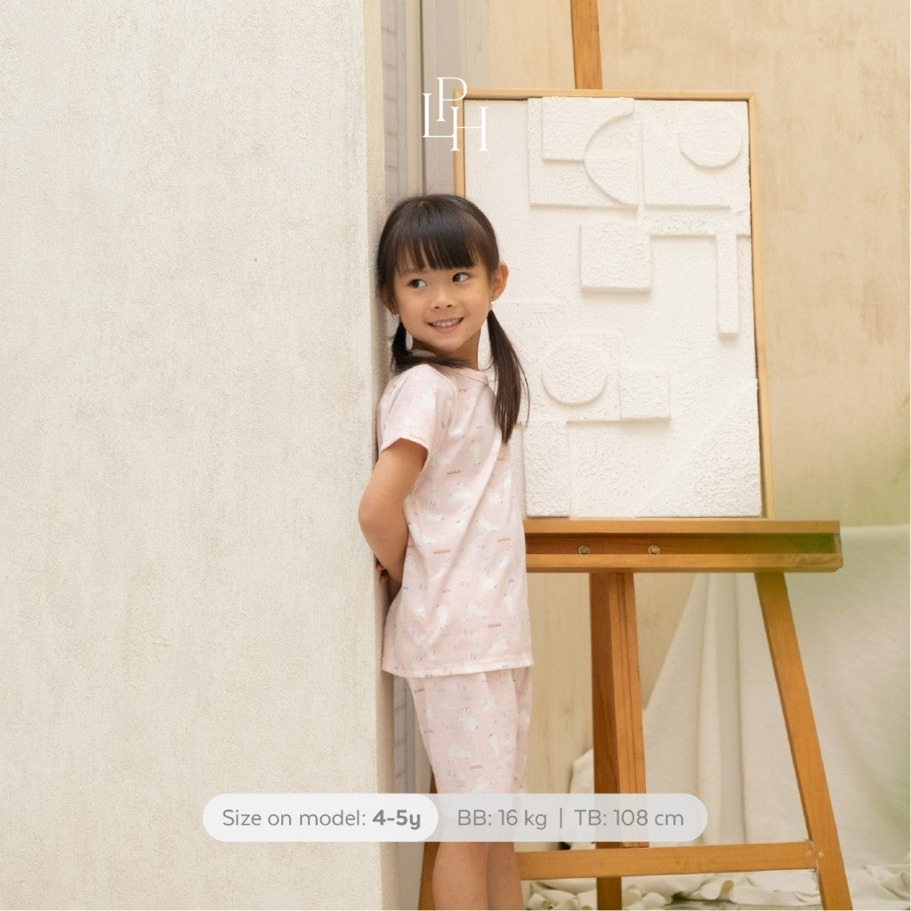 Little Palmerhaus - Little Wear Shoulder Button Short Set (Setelan Anak Lengan Pendek) 34.0