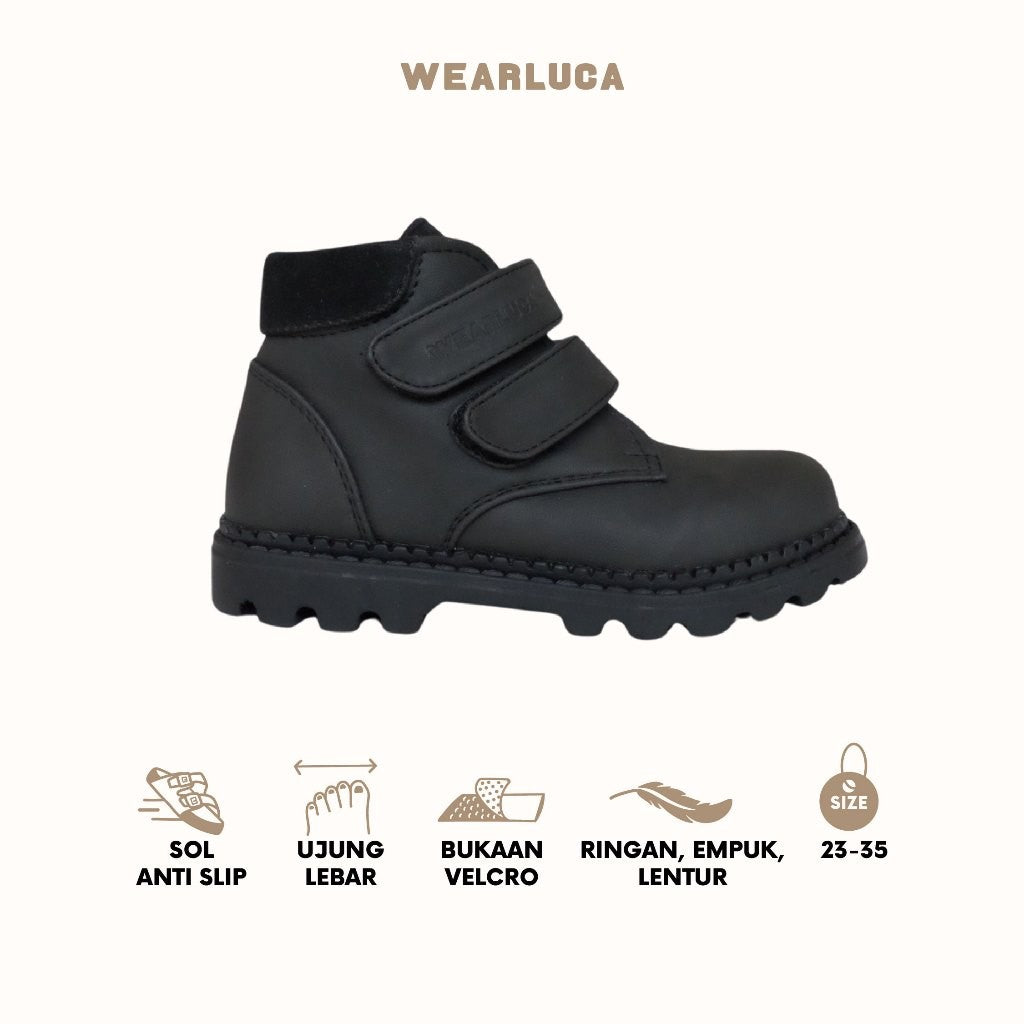 WEARLUCA Marvel - Sepatu Boots Anak Laki Laki Perempuan