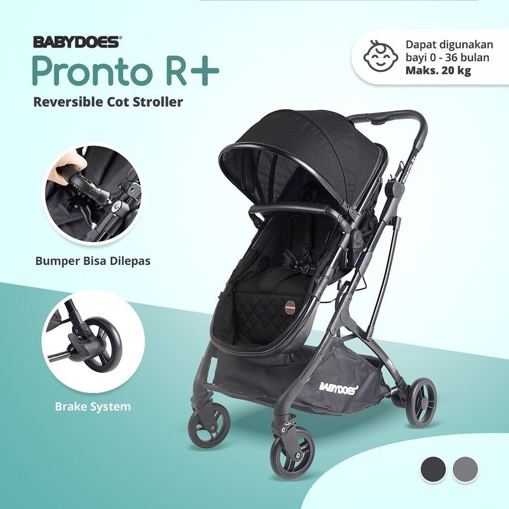 BABYDOES STROLLER CH 2252 / 2525 PRONTO R + REVERSIBLE COT STROLLER