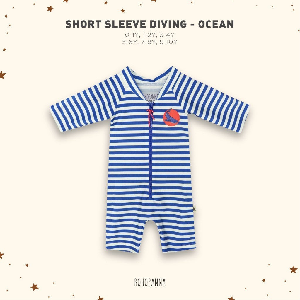 BOHOPANNA - SHORT SLEEVE DIVING - BAJU RENANG ANAK LAKI LAKI 2582