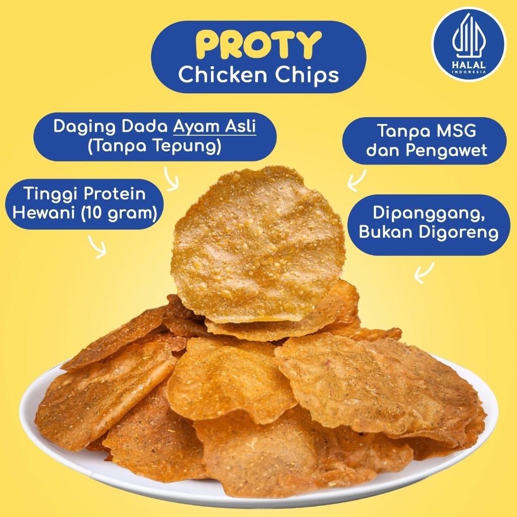 PROTY Baked (Panggang) Camilan Protein Sehat (Dewasa, Remaja, Anak, Diet, Gym) Baked Original (1pcs)