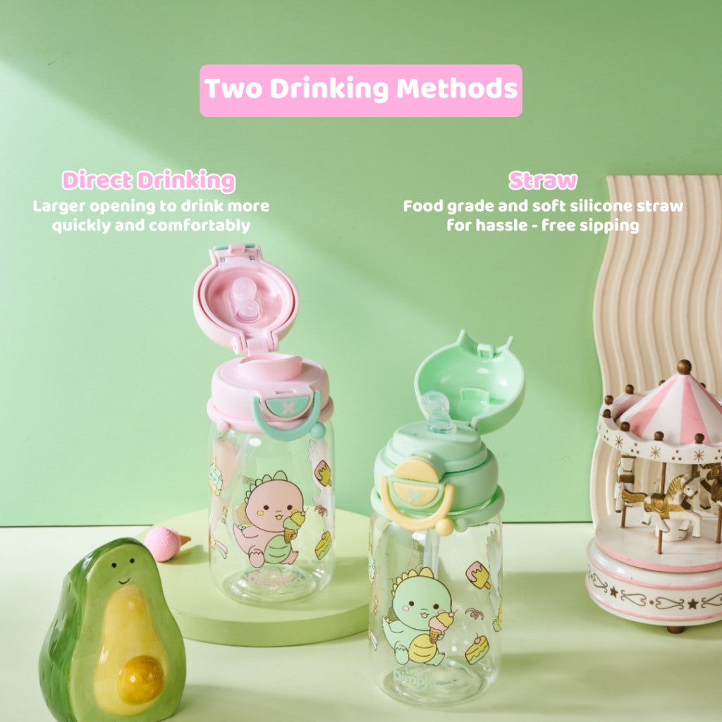 Little Dimple Flip-It Kid's Water Bottle - Botol Minum Anak Tritan BPA Free