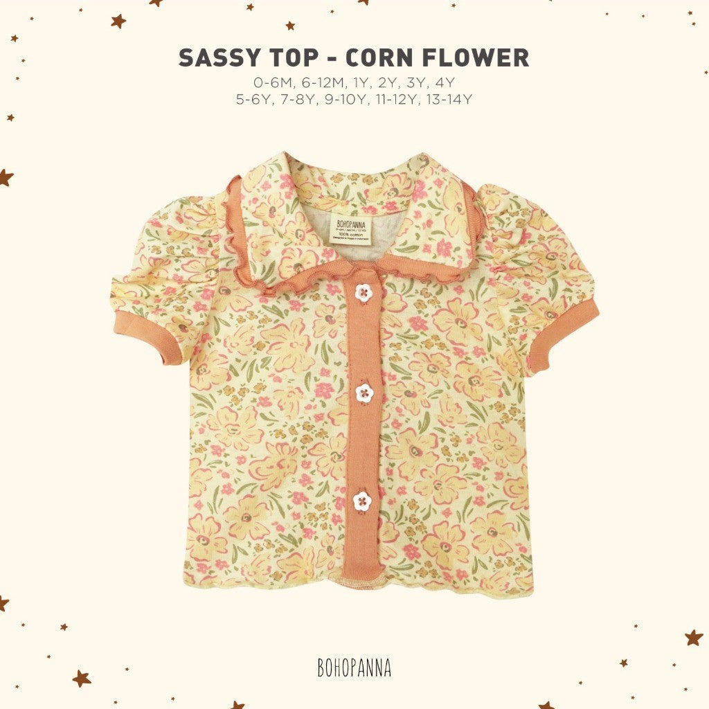 BOHOPANNA - SASSY TOP 6.0 - ATASAN ANAK PEREMPUAN