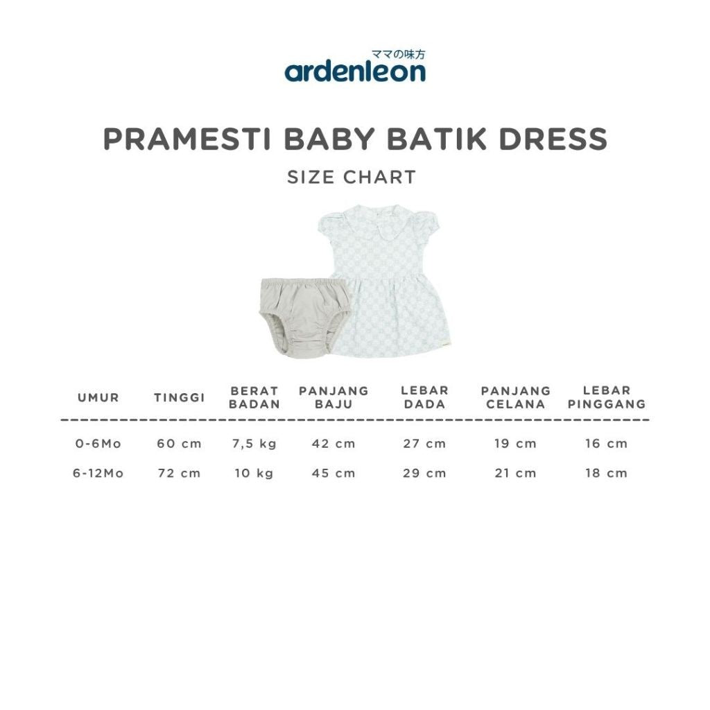 ARDENLEON Dress Bayi Pramesti Baby Batik Dress