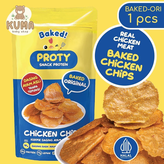 PROTY Baked (Panggang) Camilan Protein Sehat (Dewasa, Remaja, Anak, Diet, Gym) Baked Original (1pcs)