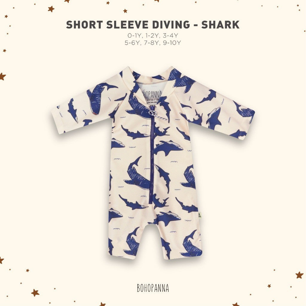 BOHOPANNA - SHORT SLEEVE DIVING - BAJU RENANG ANAK LAKI LAKI 2582
