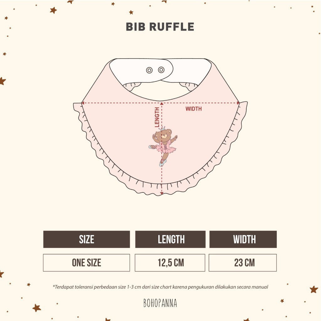 BOHOPANNA - BIB RUFFLE 2536 - SLABER BAYI - CELEMEK BAYI