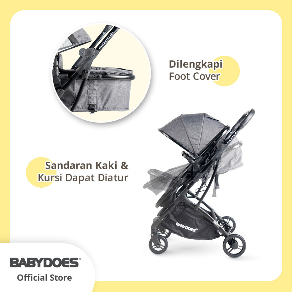 BABYDOES STROLLER CH 2252 / 2525 PRONTO R + REVERSIBLE COT STROLLER