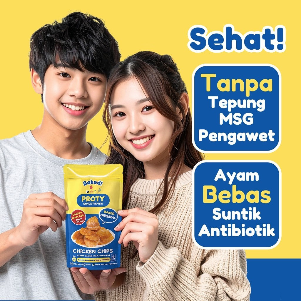 PROTY Baked (Panggang) Camilan Protein Sehat (Dewasa, Remaja, Anak, Diet, Gym) Baked Original (1pcs)