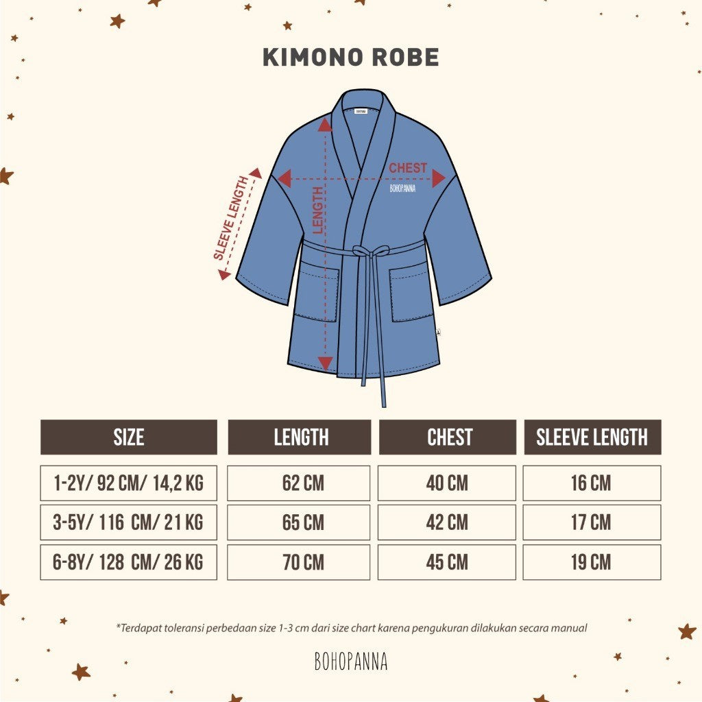 BOHOPANNA - KIMONO ROBE - HANDUK KIMONO - HANDUK ANAK