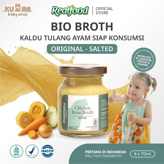 Realfood Momiku Bio Broth I Chicken Bone Broth Salted I Kaldu Tulang Ayam Terhidrolisis